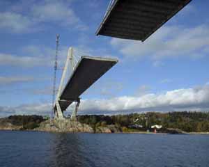 Hgdelen i Uddevallabron under byggnad